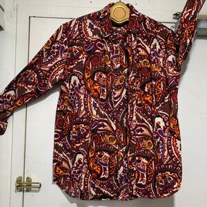 VINTAGE BOSTON TRADERS PRINTED COTTON SHIRTS SIZE M